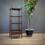 Antique Victorian Mahogany Tall Whatnot Shelves