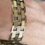Heavy Solid 14ct Yellow & White Gold Bracelet.30.9