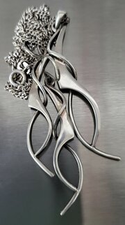 Kit Heath Silver Pendant & Earrings Set.