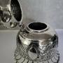 William Deacon Embossed Silver Bell-Shaped Inkwell