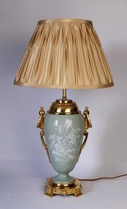 Porcelain Pate Sur Pate Antique Table Lamp
