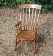 A Large Grandfather Armchair 