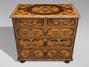 17th C William & Mary Oyster Marquetry Chest