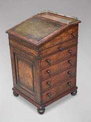 18th C Georgian Mahogany Davenport By Gillows