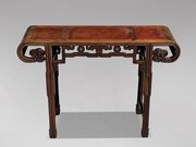 19th C Chinese Hongmu & Amboyna Altar Table