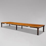 19th C Gillow 6 Meter Pollard Oak Dining Table