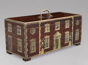 19th C Oak Painted Country Georgian House Box