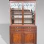 19th C Regency Period Mahogany Secretaire Bookcase