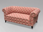 19th C Victorian Upholstered Drop-End Sofa