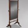 Early 19th Century Regency Mahogany Cheval Mirror