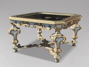 Italian Baroque Carved Painted Harrods Side Table