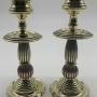 A pair of Aesthetic copper and brass candlesticks