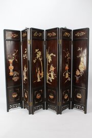 Antique Chinese Folding Fire Screen /Hanging Panel