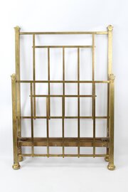 Antique Edwardian All Brass Single Bed Bedstead