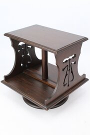 Arts & Crafts Oak Table Top Revolving Bookcase