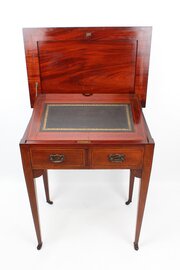 Edwardian Inlaid Mahogany Metamorphic Writing Desk