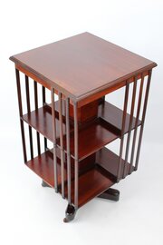 Edwardian Mahogany Revolving Bookcase