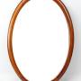 Edwardian Mahogany & Inlaid Oval Hall Mirror