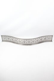 Large Georgian Engraved Steel Fire Fender 4ft6