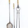 Set of Victorian Steel & Brass Fire Tools