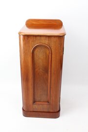 Slim Victorian Mahogany Bedside Cabinet / Cupboard