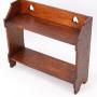Small Edwardian Arts Crafts Oak Wall Shelf Bookshelf