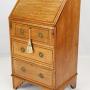 Small Edwardian Inlaid Mahogany Bureau