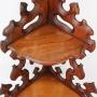 Victorian Carved Walnut Hanging Corner Shelf  wall shelves