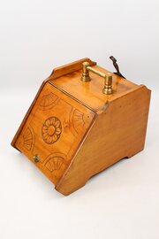 Victorian Coal Scuttle & Shovel / Fireside Log Bin