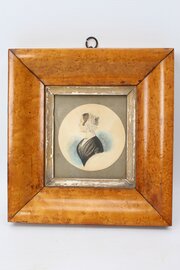 Victorian Miniature Watercolour Portrait 1852