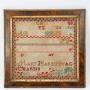Victorian Needlework Sampler Mary Garbutt Aged 12