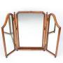 Walnut Triptych Dressing Table Mirror Circa 1920s