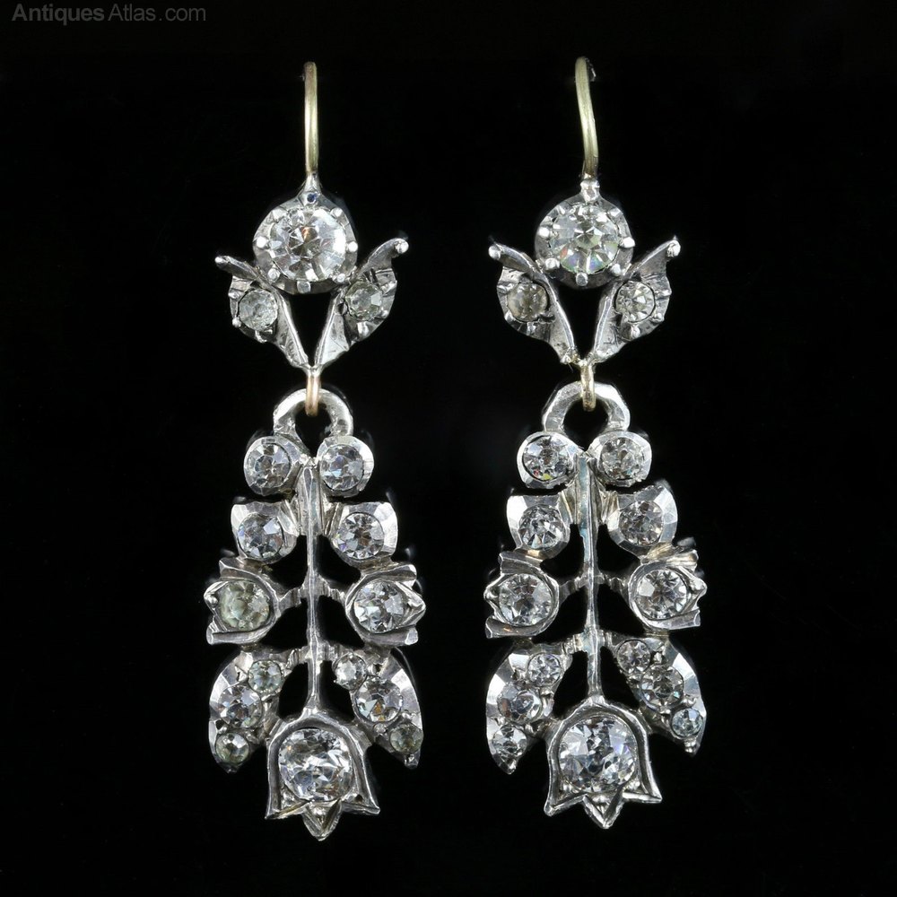 Antiques Atlas Antique Paste Earrings