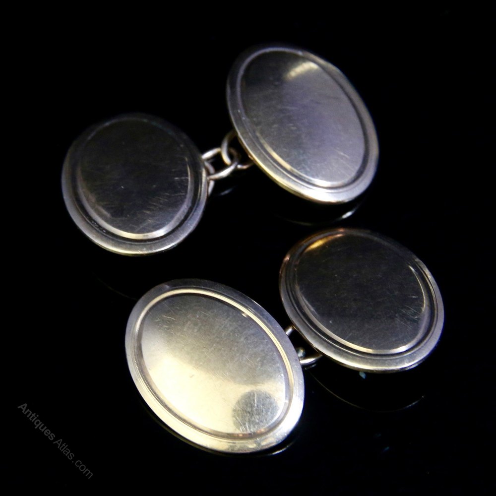 Antiques Atlas Antique Victorian Double Cufflinks 9ct Gold