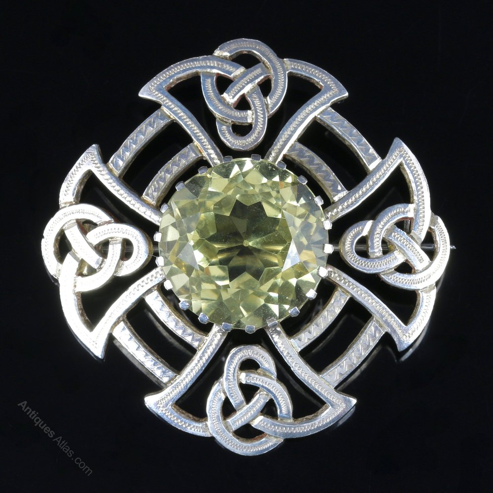vintage celtic brooch