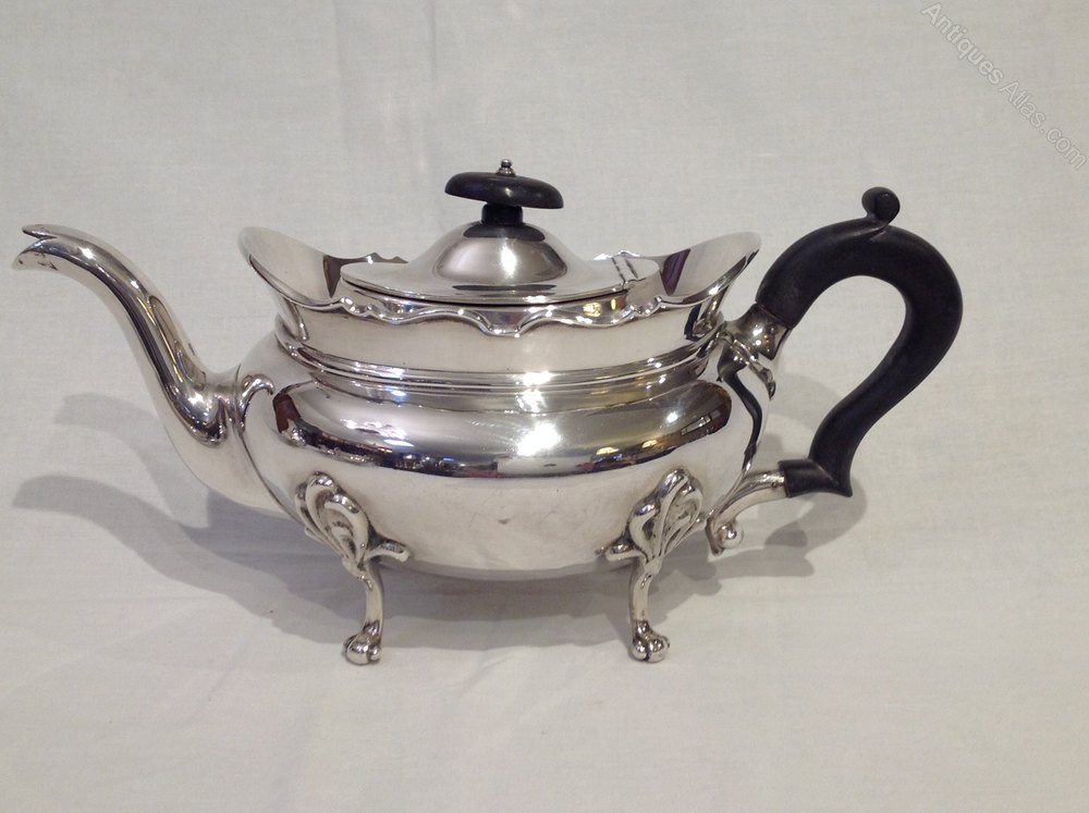 Antiques Atlas 4 Piece Silver Tea Service By Hamilton & Inches