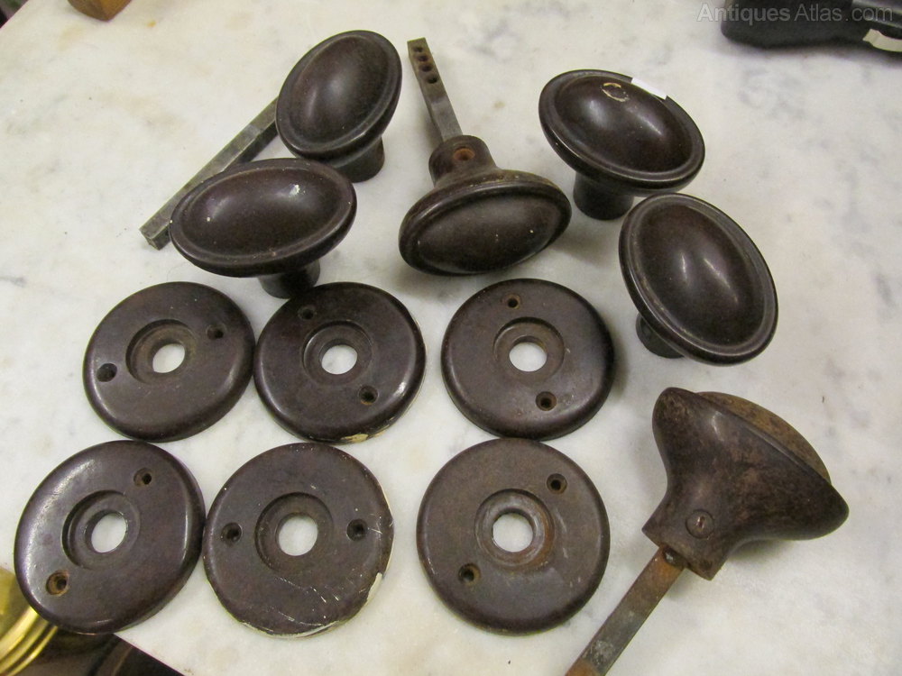 Antiques Atlas Art Deco Bakelite Reclaimed Door Knobs