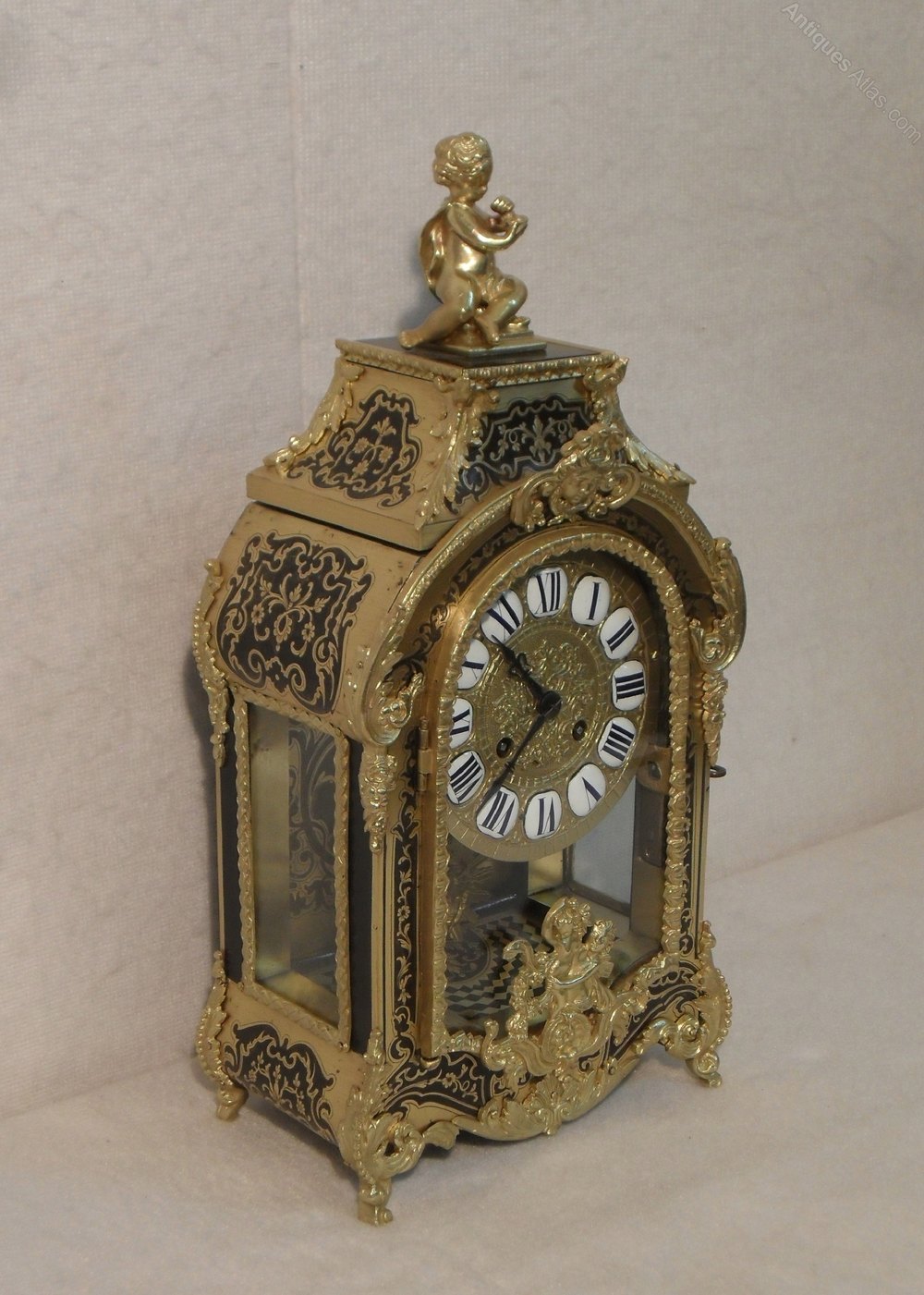 Antiques Atlas - French Boulle Mantel Clock