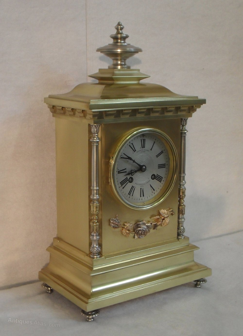 Antiques Atlas French Brass Mantel Clock