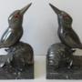 SOLD Art Deco 1930s French Bookends Birds good Cond.