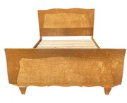 Art Deco Birds Eye Maple Double Bed