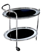 Art Deco Chrome Drinks Trolley