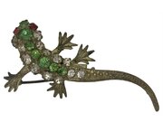 Art Deco Lizard Brooch