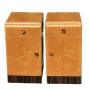 Pair of art deco bedside cabinets  pair deco nightstands