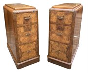 Pair Of Matching Art Deco Bedside Cabinets