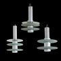 3 British modernist deco lamps from the 1930s