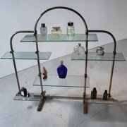 Art Deco Chrome Shop Display Stand With Adjustable