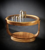 Art Deco Coffee Table On U Shaped Supports
