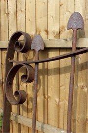 Arts And Crafts Large Iron Gate