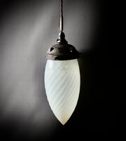 Arts And Crafts Opalescent Pendant Fitting